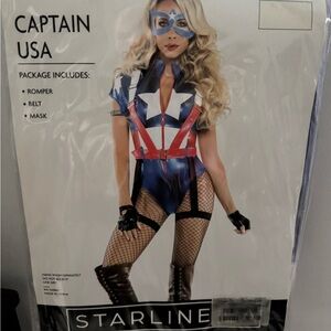 Fashion Nova Superhero Costume Red and Blue